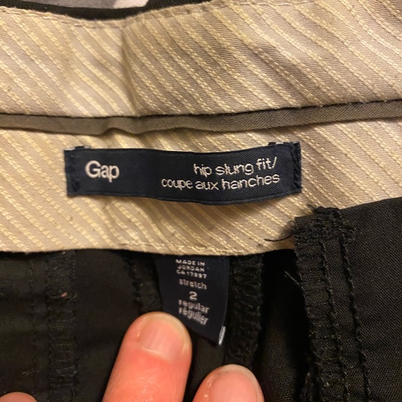 Beautiful black Gap straight leg trousers (size 2 but fits like 4) with pickets - Picture 3 of 8